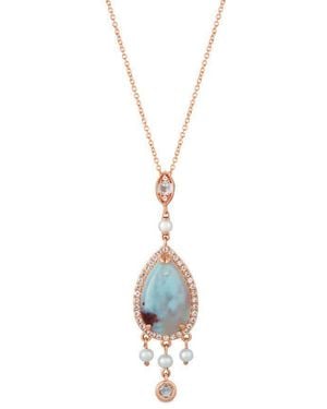 Le Vian Ladies Aquaprase Necklaces Set - Metallic
