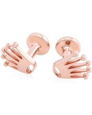 Rolex 18 Kt Everose Crown Cufflinks - Pink