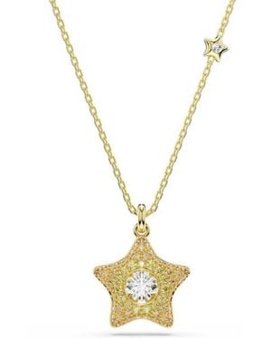 Swarovski Sublima 18K Plated Star Pendant Necklace - Metallic