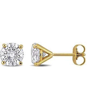 Created Forever 2Ct Tw Lab-Grown Diamond Martini-Style Stud Earrings - Metallic
