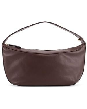 STAUD Demy Shoulder Lather Shoulder Bag - Brown