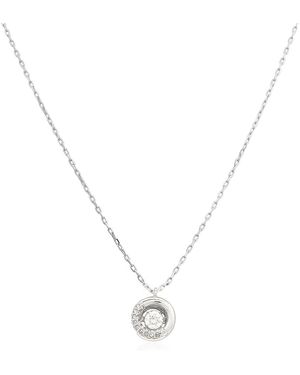Swarovski Dextera Round Pendant Necklace - Metallic