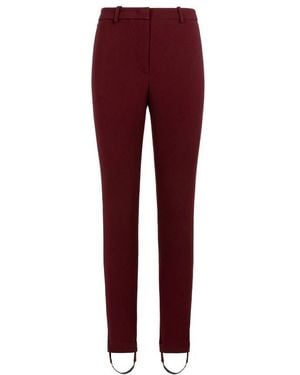 Roberto Cavalli Double Stretch Crepe Trousers, Brand Size 40 Us - Red