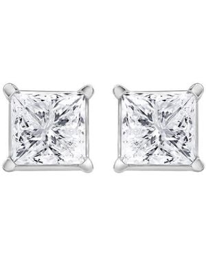 DiamondMuse Diamond Muse 1.50 Cttw 14Kt Round Cut Diamond Stud Earrings For - White