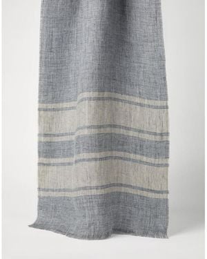 Brunello Cucinelli Light Camel Linen Scarf, One Size - Grey