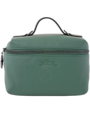 Longchamp Le Pliage Xtra Xs Leather Vanity Bag - Green