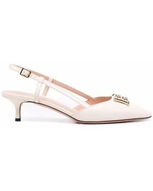 Bally Eva 45 Leather Slingback Court Shoes, Brand Size 36.5 Us - Pink