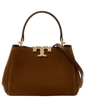 Tory Burch Leather Top Handle Bag - Brown