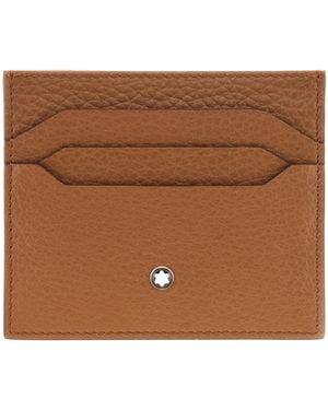 Montblanc Caramel Grain Leather Card Holder - Brown