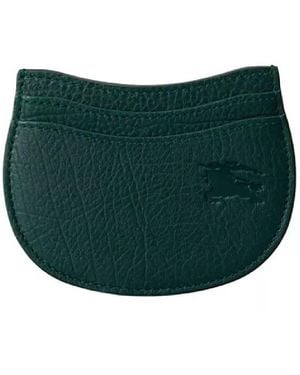 Burberry Rocking Horse Leather Card Wallet - Green