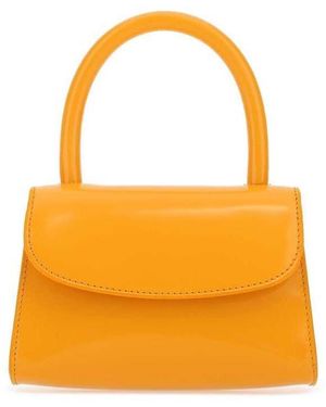 BY FAR Leather Mini Handbag Sunflower - Yellow