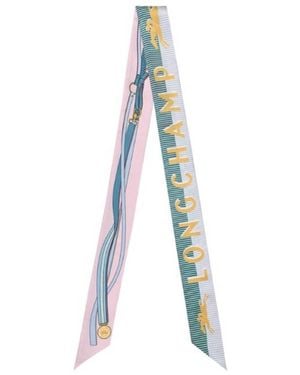 Longchamp A Toute Allure Silk Headband - Blue