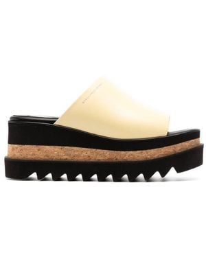 Stella McCartney Sneak-Elyse Platform Slip-On Slides - Black