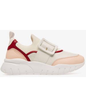 Bally Brinelle Janelle Buckle Low-Top Trainers, Brand Size 40 Us - Pink