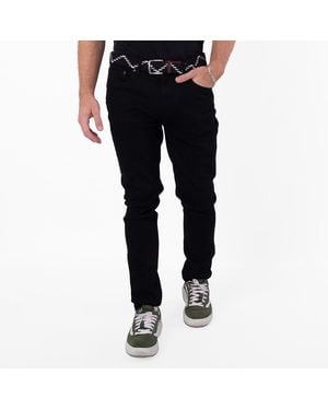 Burberry Straight-Leg Stretch-Cotton Jeans, Waist - Black
