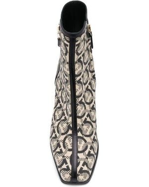 Ferragamo Ladies Multi-colour Boots, Us - Black