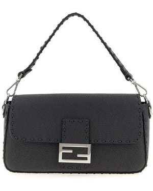 Fendi Baguette Shoulder Bag - Black