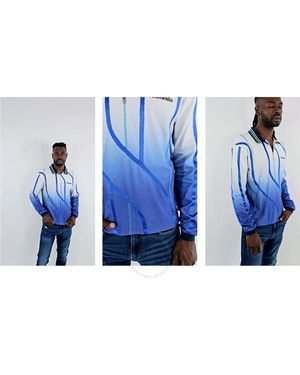 Ahluwalia Expression Long-Sleeve Cotton Polo Shirt - Blue