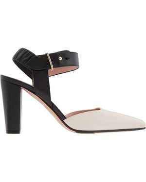 Bally Deva 85 Leather Sling Court Shoes, Brand Size 38.5 Us - Multicolour