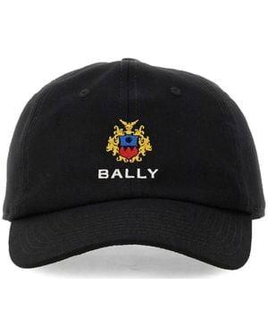 Bally Crest Logo Cotton Baseball Cap - Black