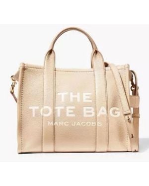 Marc Jacobs The Leather Medium Tote Bag - Natural