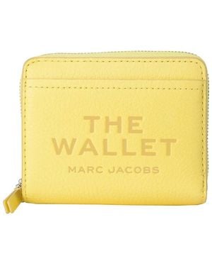 Marc Jacobs The Leather Mini Compact Wallet - Yellow