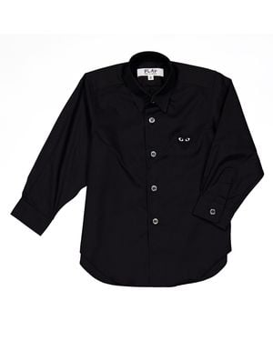 Comme des Garçons Comme Des Garons Play Boys Embroidered-Heart Shirt - Black