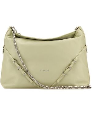 Givenchy Medium Voyou Leather Shoulder Bag - Natural