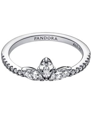 PANDORA Timeless Sparkling Herbarium Sterling Cluster Ring - Metallic