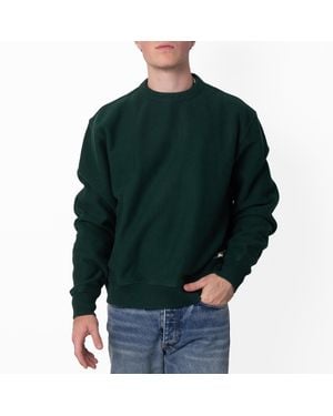 Burberry Ekd Embroidered Cotton Sweatshirt - Green