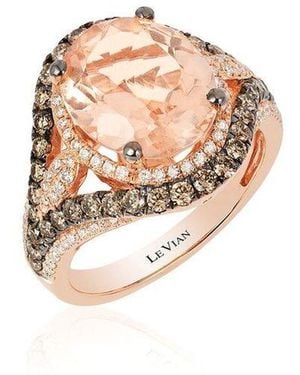 Le Vian Ladies Peach Morganite Rings - White