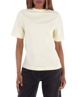 Burberry Ekd-Logo Cotton T-Shirt - Yellow