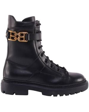 Bally Gioele Leather Army Boots, Brand Size 39 Us - Blue