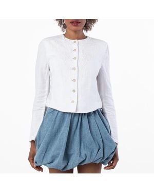 Polo Ralph Lauren Long-Sleeve Linen Jacket - Blue