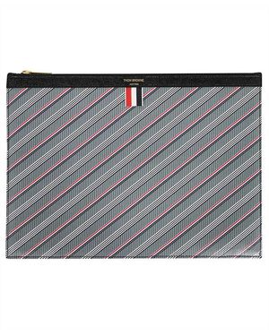 Thom Browne Briefcase With Logo - Grey