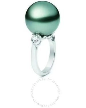Mikimoto South Sea Cultured Pearl Classic Ring Size 6 3/4 - Green