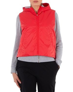 Save The Duck Jack Tais Hooded Vest, Brand Size 0 - Red