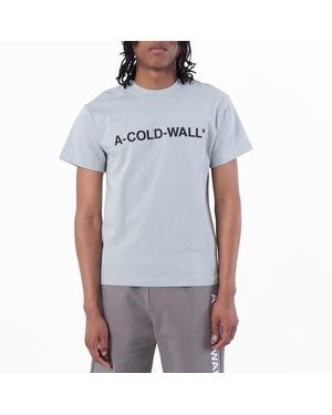 A_COLD_WALL* A Cold Wall Essential Logo Tee - Blue