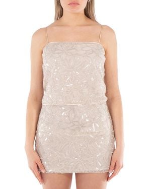 ROTATE BIRGER CHRISTENSEN Ladies Birch Sequin Mini Top - Grey