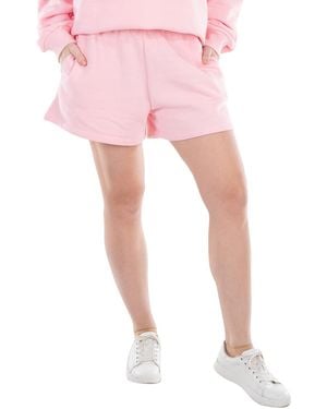 ROTATE BIRGER CHRISTENSEN Ladies Almond Blossom Sunday 6 Crystal Logo Sweatshorts - Pink