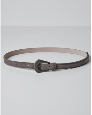 Brunello Cucinelli Leather Belt - Grey