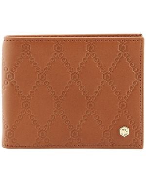 Picasso and Co Slim Leather Wallet- Tan - Brown