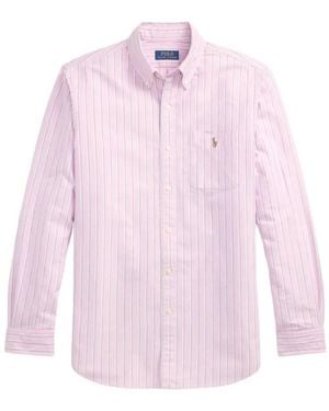 Polo Ralph Lauren Oxford Striped Cotton Shirt - Pink