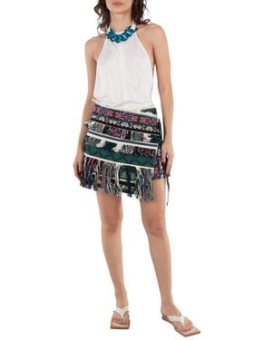 Sacai Ladies Rug Jacquard Shorts - Black