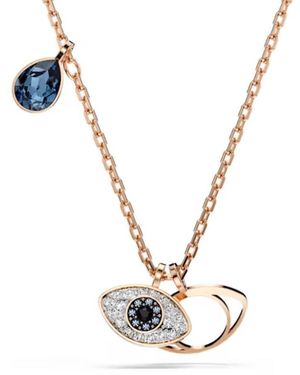 Swarovski Symbolica Evil Eye Pendant - Metallic