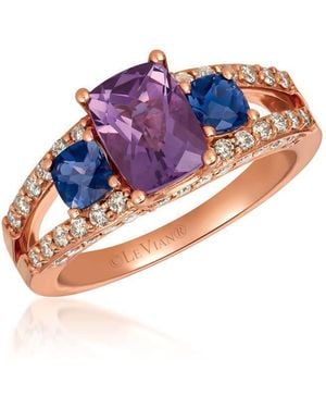 Le Vian Ladies Grape Amethyst Rings Set - Blue