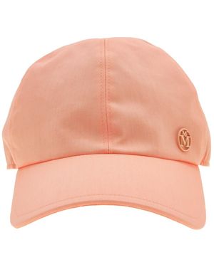 Maison Michel Ladies Tiger Cotton Cap - Natural