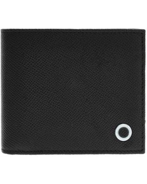 BVLGARI Bifold Leather Compact Wallet - Black
