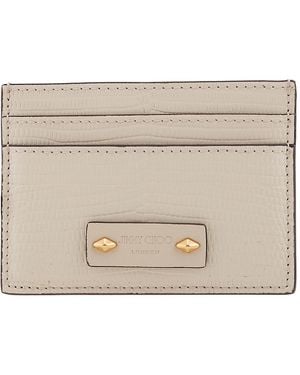 Jimmy Choo Umika Leather Card Case - Natural