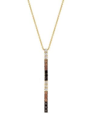 Le Vian Ladies Chocolate Layer Cake Necklaces Set - Metallic